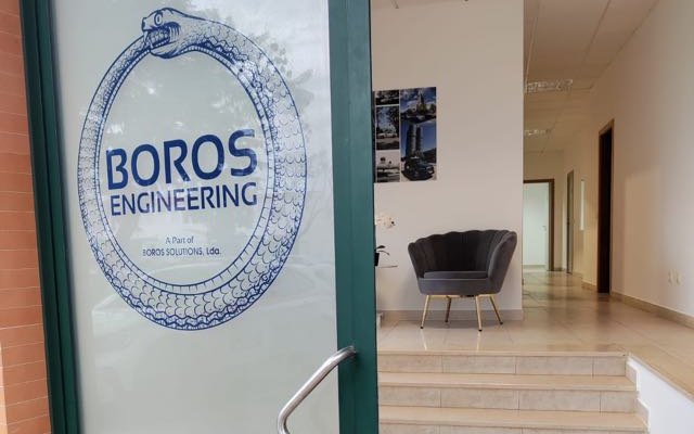 Entrance of the Boros Engineering office in Olhão, Algarve